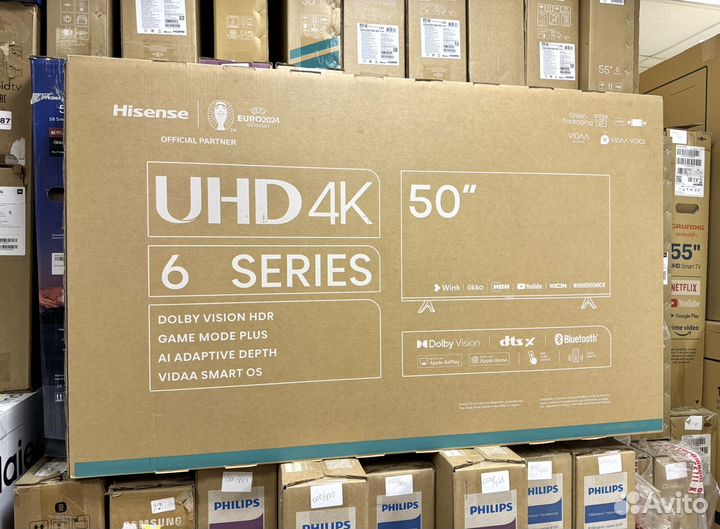 Новый Hisense 50 4K SMART TV WiFi 2024