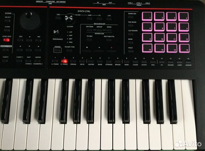 Roland fantom 06 + Roland dp-10 + BAG