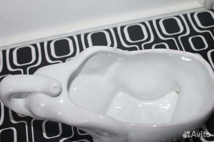 Слон конфетница вазон Бегемот кашпо фарфор