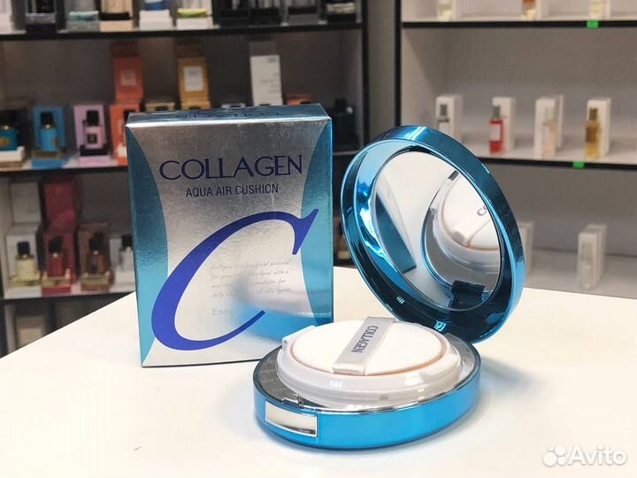 Тональный крем-кушон Enough Collagen Aqua Air Cush