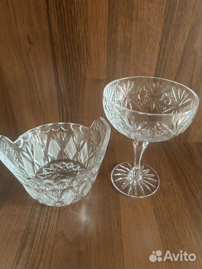 Хрустальная конфетница СССР