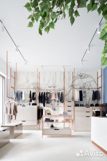 Мебель для магазина одежды на заказ