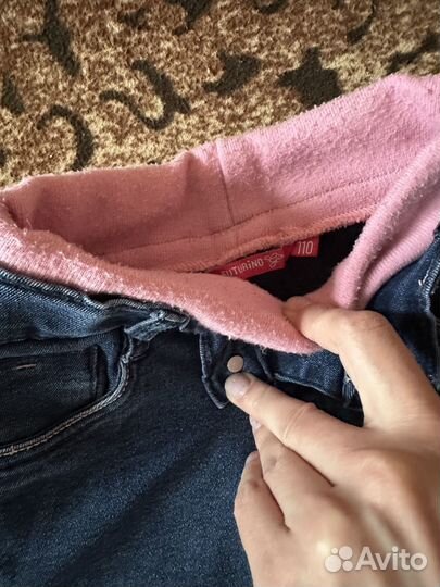 Джинсы утепленные для девочки