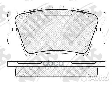 Колодки тормозные дисковые toyota camry 2.5 201