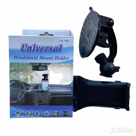 Держатель телефона QS -1885 на присоске поворотный