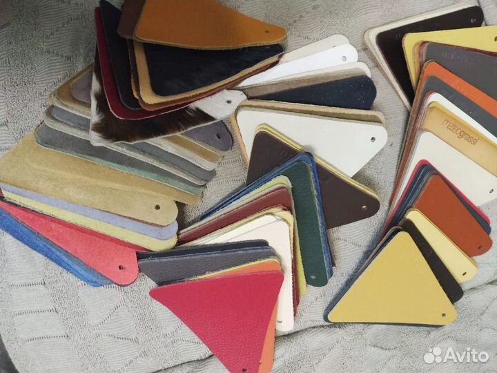 Набор - куски натуральной кожи 139 шт