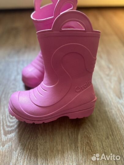 Резиновые сапоги доя девочки эва 27