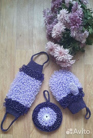 Набор мочалок ручной работы