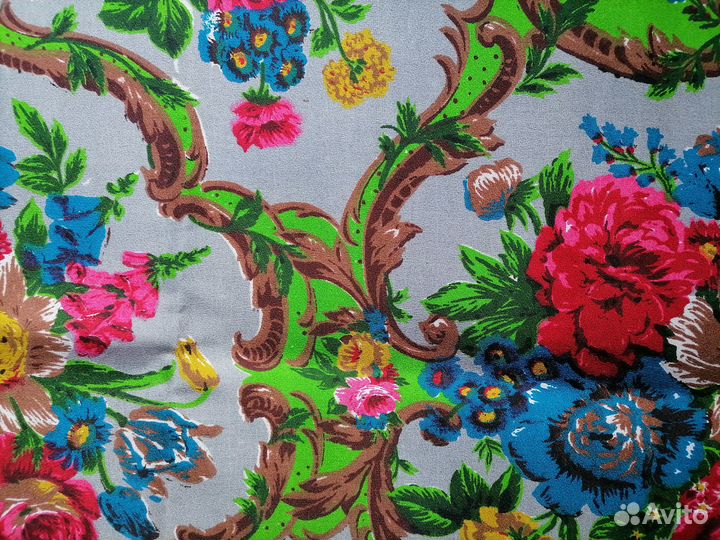Ткань портьерная СССР, отрез 2 м * 120 см