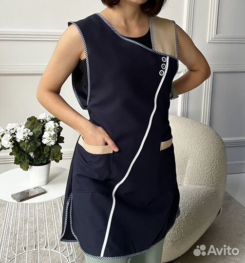 Фартук (сарафан) рабочий женский габардин