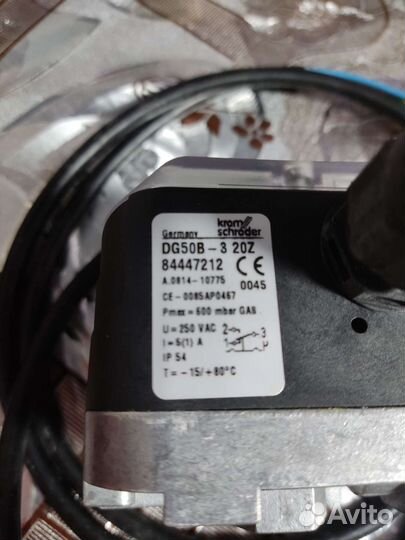 Прибор контроля давления газа kromschroderdg 50b-3