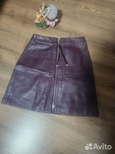 Кожаная юбка