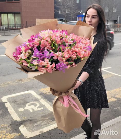 Букет из Альстромерий с WOW Эффектом