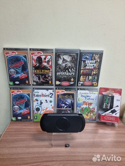 Sony PSP E1008 street 64GB+8 дисков +6.61 Infinity
