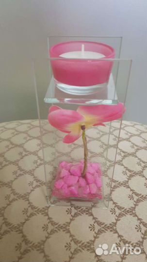 Подсвечник орхидея 17 см