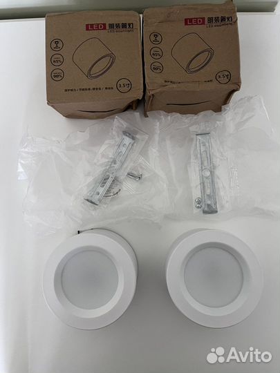 Светильники потолочные новые метал. корпус