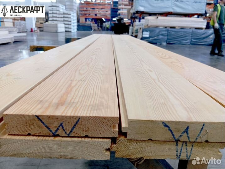Доска пола 45*145*6000 мм сорт AB сосна