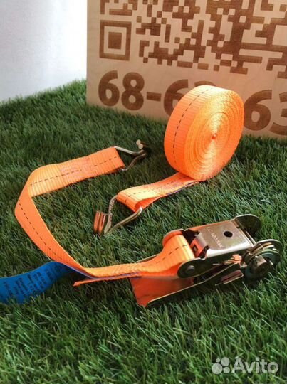 Стяжной ремень 800кг, 6 метров, 25мм