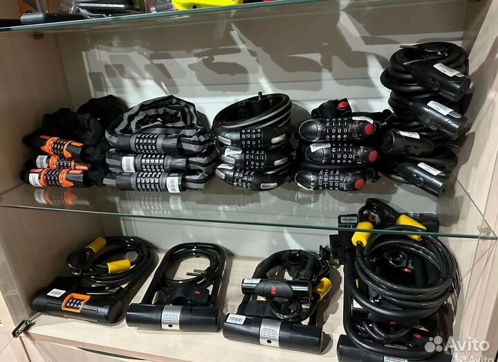 Замок дуга + трос для мото противоугонный