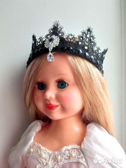 Корона ободок черная