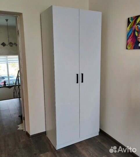 Шкаф Рик платяной белый