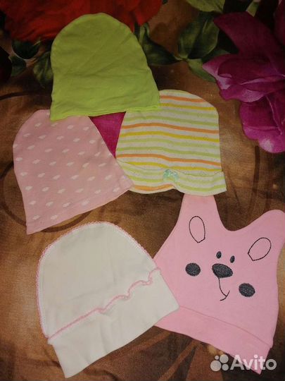 Шапочки для девочки, на весну и лето