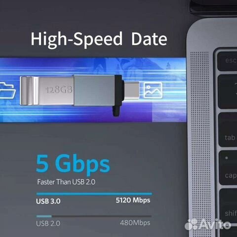 Адаптер OTG Type-C на USB 3.0