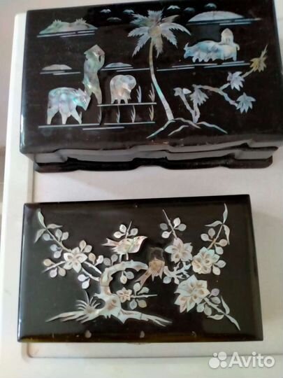 Старинная винтажные шкатулка