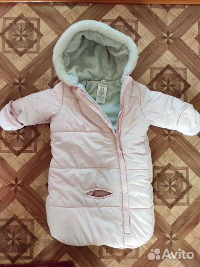 Комбинезон конверт зимний Carters 0-6 мес