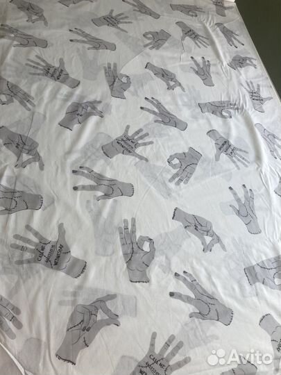 Перкаль, 100 хлопок,ширина 220см, ручки Венздей