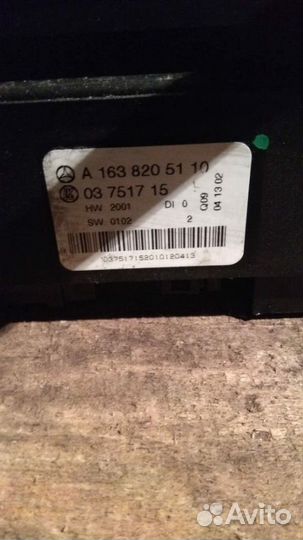 Панель приборов мерседес Mercedes ML W 163