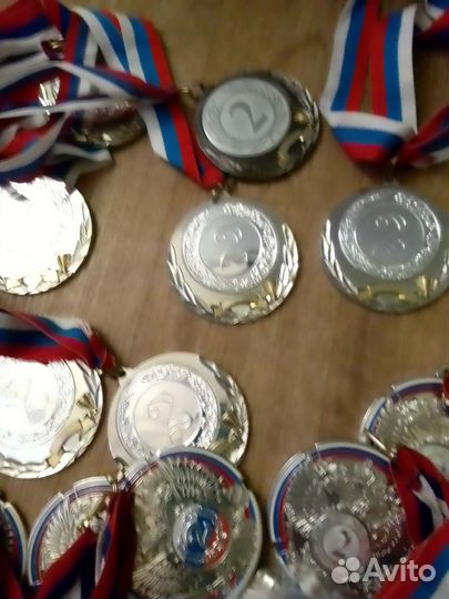 Медали с ленточками 1,2, 3 место