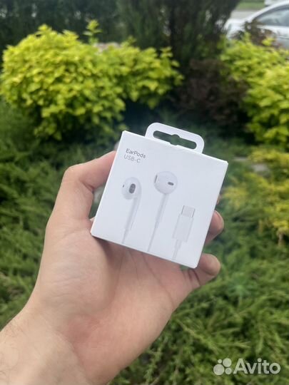 Наушники apple earpods usb c проводные