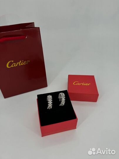 Серьги cartier clash