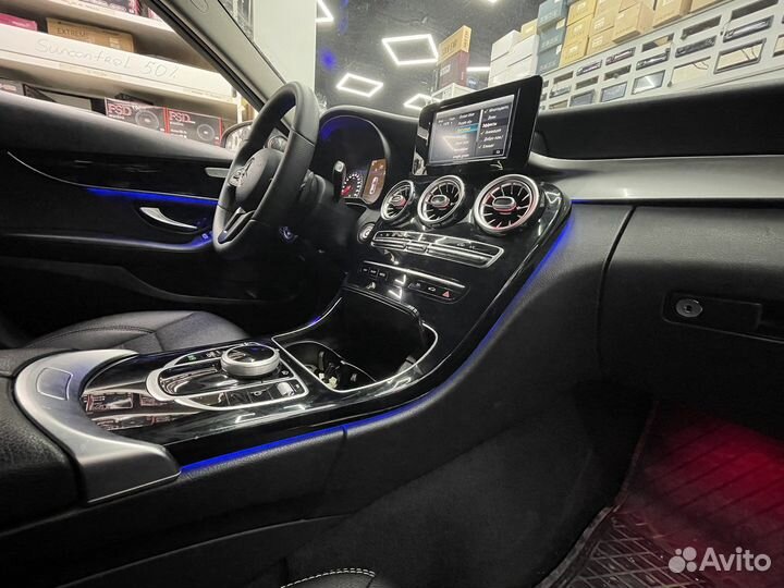 Подсветка салона мерседес С GLC E S class