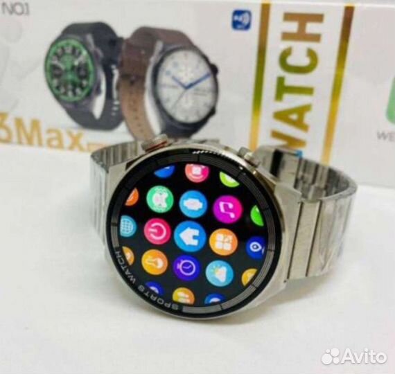 Смарт часы DT 3 MAX круглые Smart Watch