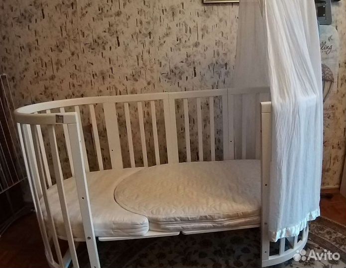 Кроватка-трансформер Ellipsebedбез доп.удлинения