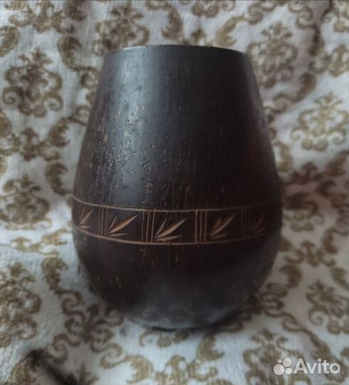 Деревянная вазочка, карандашница СССР