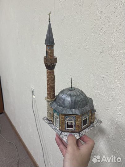 Мечеть из бумаги собранная модель