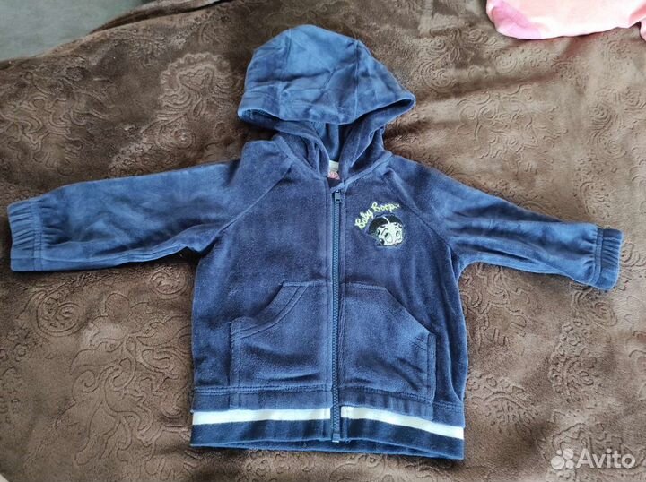 Курточка велюровая 3-6 месяцев