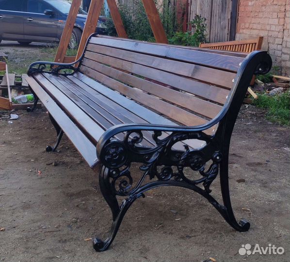 Скамейка на дачу (чугун)