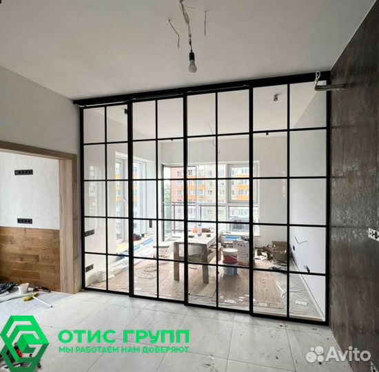 Стеклянные перегородки