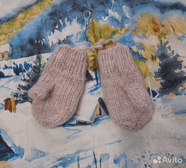 Варежки детские новые зимние