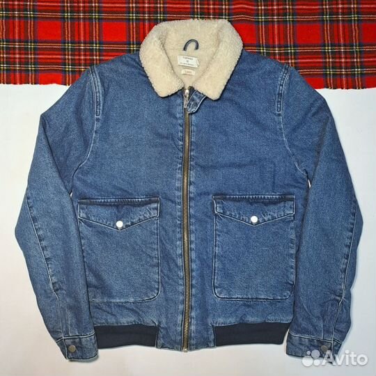 Джинсовая куртка шерпа Topman
