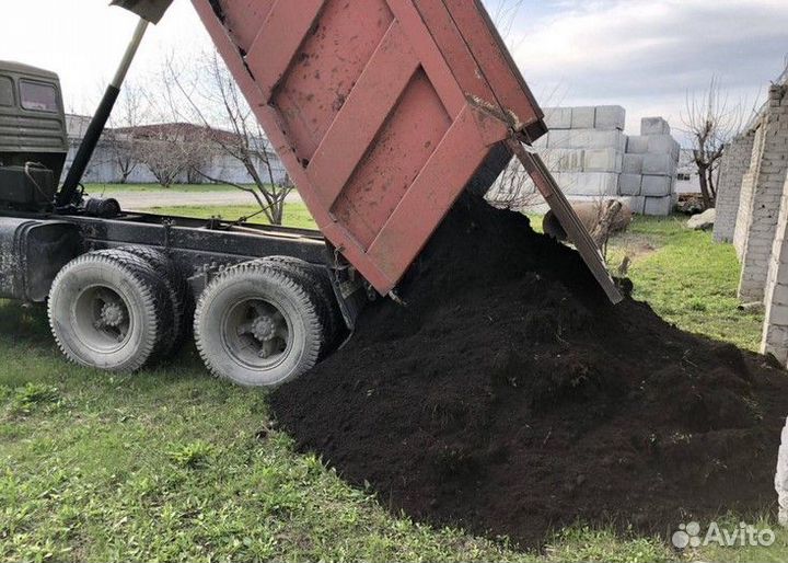 Чернозем плодородный с доставкой от 20 кубов