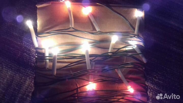 Ёлочные гирлянды. СССР. Хрустальная и Свеча