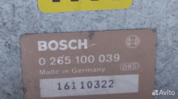 Блок управления абс 0265100039 Opel Vectra A