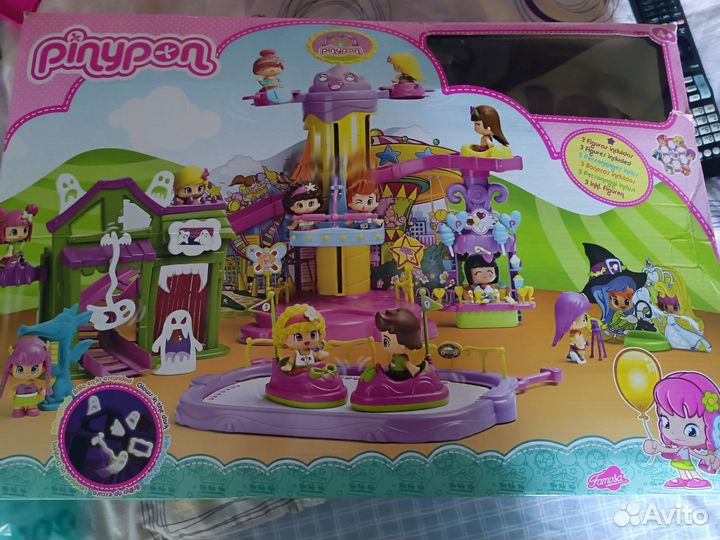 Игровой центр pinypon парк аттракционов и самолет