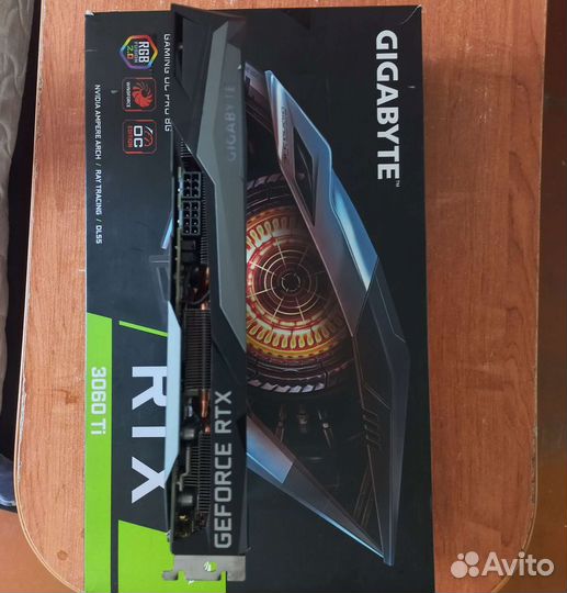 Видеокарта RTX 3060ti gigabyte gaming oc pro 8 LHR
