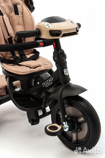 Велосипед 3-х кол. zigzag premium бежевый